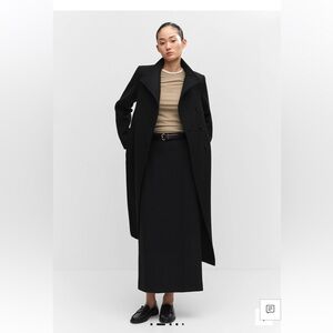 Mango BELTED MANTECO WOOL COAT